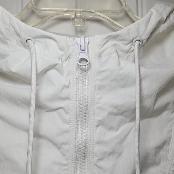 Champion Classic White Hooded Anorak Wind Jacket Small New 1/4 Zip Spellout - Picture 5 of 14